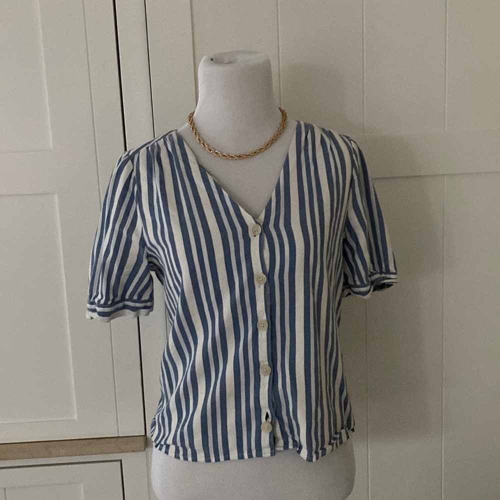 Madewell stripped button up
